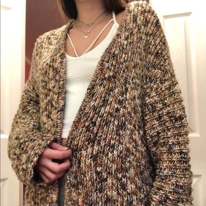 Oversized H&M Speckled Cardigan